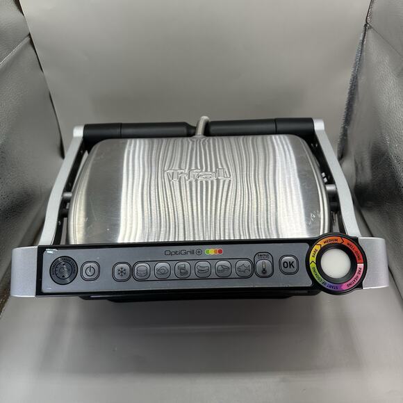 T-Fal OptiGrill 8356s1 Automatic Sensor Stainless Steel Meat Grill Panini - Picture 2 of 7